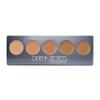Cinema Secrets Ultimate Foundation 5-in1 Palette - Medium Peach-Beige Undertones,400 series, Buildable Coverage, Long-Wear Matte Finish, Paraben-Free, Color Correct, Contour & Highlight view 1