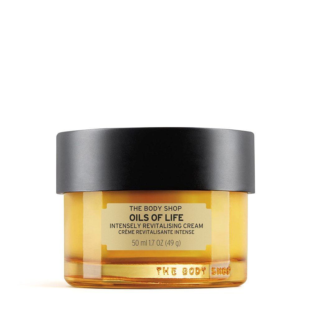 The Body Shop Oils of Life Intensely Revitalizing Cream - Lightweight, Nourishing Cream - Revitalizes Skin - 1.7 Fl Oz