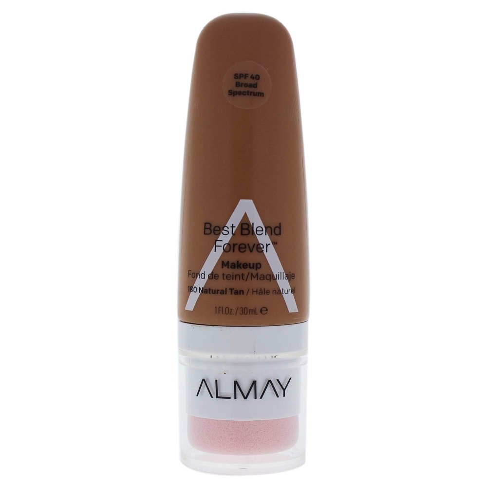 Almay Best Blend Forever Foundation, Natural Tan, 1 fl. oz., SPF 40 Broad Spectrum
