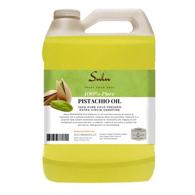 100% Pure Extra Virgin Unrefined Pistachio Oil (64 oz)/4 lbs