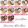 5 pc SET (WARM Neutral Shade-Most Popular) WITH BRUSH Mineral Makeup Matte Foundation Kit Full Size Sheer Powder Bare Face Cover view 3
