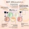 5pc KIT w/BRUSH SET (LIGHT) Foundation Concealer Blush Corrector Bare Face Full Size Illuminating Powder view 2