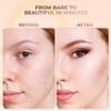 5pc KIT w/BRUSH SET (PINK BISQUE) Foundation Concealer Blush Corrector Bare Face Full Size Illuminating Powder view 3