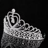 20-Year-Old 20th Twenty Birthday Party Clear White Austrian Rhinestone Crystal Queen Princess Tiara Crown Hair Combs Jewelry T814 Silver view 3