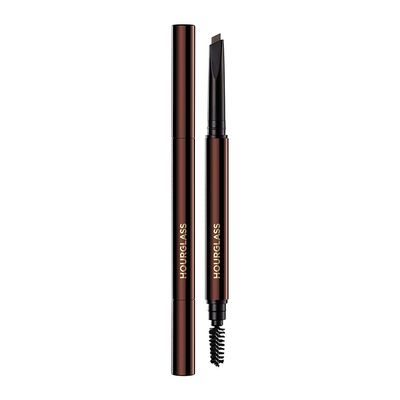 Hourglass Arch Brow Sculpting Pencil. Warm Brunette Shade Mechanical Eyebrow Pencil for Shaping and Filling.Cruelty-Free and Vegan
