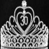 30-Year-Old 30 Years Old Birthday Party Austrian Rhinestone Crystal Tiara Crown With Hair Combs Headband Headpiece Queen Princess Celebration T815 Silver view 2