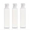 100ML 100G 3.4oz Clear Empty Travel Soft Flip Cap Tubes Plastic Squeezable and Refillable Travel Containers For Facial Cleanser Shampoo Conditioner Shower Lotion Toiletries Pack of 3 view 1