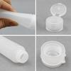 100ML 100G 3.4oz Clear Empty Travel Soft Flip Cap Tubes Plastic Squeezable and Refillable Travel Containers For Facial Cleanser Shampoo Conditioner Shower Lotion Toiletries Pack of 3 view 4