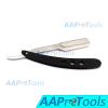 AAPROTOOLS PROFESSIONAL STRAIGHT EDGE BARBER RAZOR 13.5CM/5.3 INCH- RESISTS TARNISH AND RUST STAINLESS STEEL SALON-QUALITY SHAVING RAZOR SILVER AND BLACK (EXCHANGEABLE BLADE) A+ QUALITY view 4