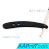 AAPROTOOLS BARBER STRAIGHT RAZOR MATTE CUTTHROAT 3 HOLE DESIGN (SILVER AND BLACK) A+ QUALITY view 2