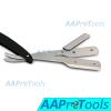 AAPROTOOLS BARBER STRAIGHT RAZOR MATTE CUTTHROAT 3 HOLE DESIGN (SILVER AND BLACK) A+ QUALITY view 4