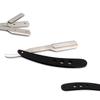 AAPROTOOLS STRAIGHT EDGE BARBER SHAVING RAZOR, STEEL MATTE BLACK FOLDING STRAIGHT RAZOR, USES SINGLE EDGE REPLACEABLE BLADES A+ QUALITY view 1