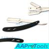 AAPROTOOLS STRAIGHT EDGE BARBER SHAVING RAZOR, STEEL MATTE BLACK FOLDING STRAIGHT RAZOR, USES SINGLE EDGE REPLACEABLE BLADES A+ QUALITY view 3