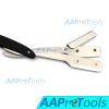 AAPROTOOLS STRAIGHT EDGE BARBER SHAVING RAZOR, STEEL MATTE BLACK FOLDING STRAIGHT RAZOR, USES SINGLE EDGE REPLACEABLE BLADES A+ QUALITY view 4