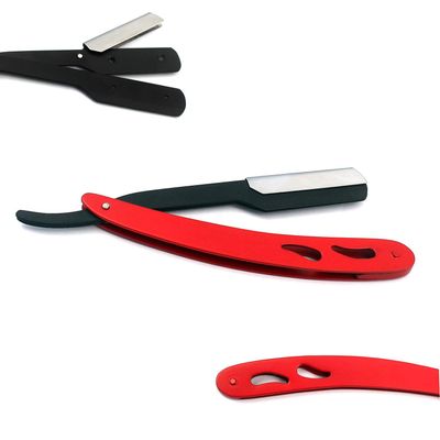 AAPROTOOLS PROFESSIONAL FOLDING STAINLESS STEEL BARBER STRAIGHT EDGE SHAVING RAZOR (RED AND BLACK) A+ QUALITY