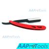 AAPROTOOLS PROFESSIONAL FOLDING STAINLESS STEEL BARBER STRAIGHT EDGE SHAVING RAZOR (RED AND BLACK) A+ QUALITY view 2