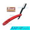 AAPROTOOLS PROFESSIONAL STRAIGHT EDGE RAZOR WITH 100 SINGLE EDGE BLADES - CLOSE SHAVING MEN'S MANUAL SHAVER SAFETY RED AND BLACK A+ QUALITY view 2