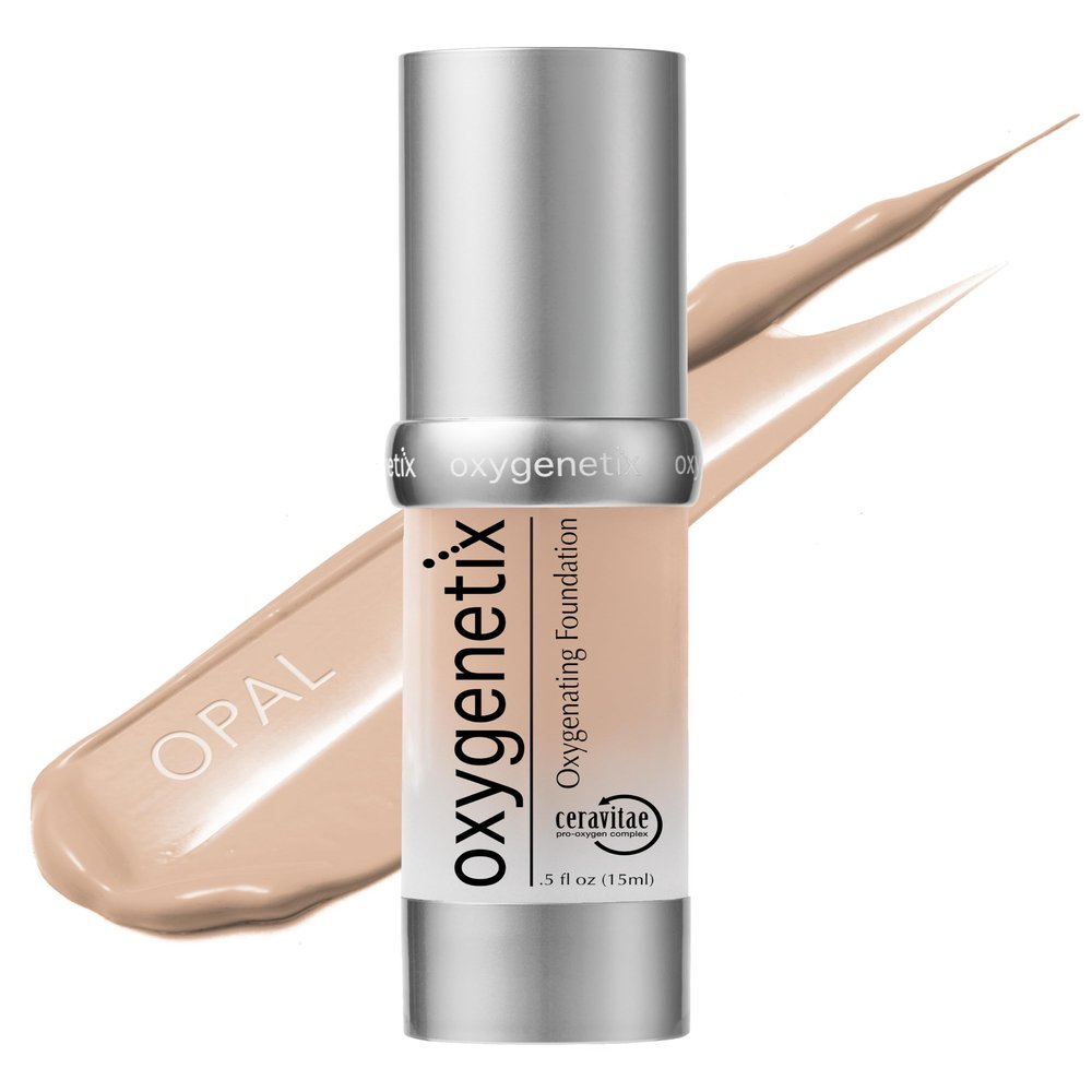 Oxygenetix Oxygenating Foundation Opal | Breathable Makeup for Face | Buildable Coverage with Weightless Feel | Longwear Foundation for Women | Safe for Sensitive or Laser-Treated Skin