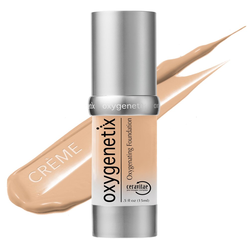 Oxygenetix Oxygenating Foundation Crme | Breathable Makeup for Face | Buildable Coverage with Weightless Feel | Longwear Foundation for Women | Safe for Sensitive or Laser-Treated Skin