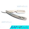 AAPROTOOLS PROFESSIONAL STRAIGHT EDGE RAZOR, DURABLE STAINLESS STEEL BLADE FOR CLOSE COMFORTABLE SHAVES, INCLUDES 20 BLADES A+ QUALITY view 3