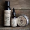 Beard Grooming Care Kit for Men by Skully's Beard Oil | Beard Oil (1oz), Conditioning Beard Balm (2oz), Beard & Body Wash (4oz) (Double Tap- Barbershop Scent) view 2