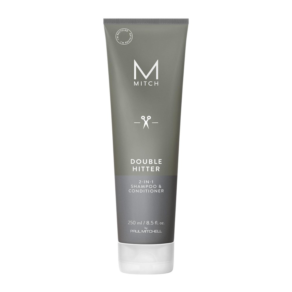 MITCH by Paul Mitchell Double Hitter 2-in-1 Shampoo & Conditioner for Men, For All Hair Types, 8.5 fl. oz.