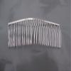 1 COMB05 Twist Wire Silver Hair Comb Wedding Bridal Veil Supplies Craft DIY 4.5" view 1