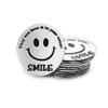 Trainers Warehouse Mini Round Smile Mirrors (10/Set) | A Reminder to Communicate Positive Energy Through Voice - Handy Mini-Mirror | 2.25 Inch Diameter Adhesive Backing view 1