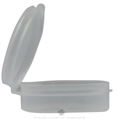 1/4 Oz. Plastic Lip Balm Container With Snap Lid 6 Count by Frontier