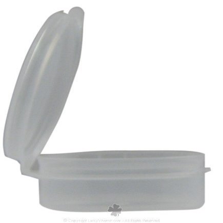 1/4 Oz. Plastic Lip Balm Container With Snap Lid 6 Count by Frontier