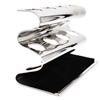 Parker Double Edge Razor Stand - Solid Brass with Mirror Chrome Finish -Holds 4 Razors - Parker Stand with Padded Base - Excellent Storage for Long Handled Double Edge Safety Razors view 2