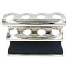 Parker Double Edge Razor Stand - Solid Brass with Mirror Chrome Finish -Holds 4 Razors - Parker Stand with Padded Base - Excellent Storage for Long Handled Double Edge Safety Razors view 3