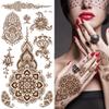 Supperb Temporary Tattoos - Inspired Mehndi Design Temporary Henna Tattoos II (Set of 2) view 1