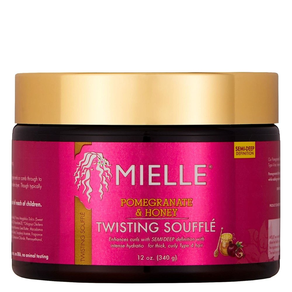 Mielle Organics Pomegranate & Honey Twisting Souffl, Sulfate and Paraben Free, 12 Ounces