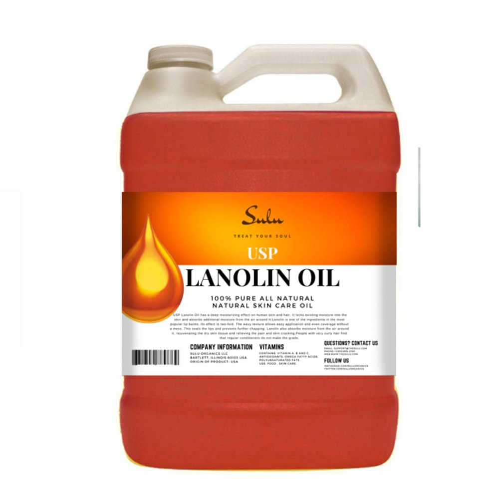 SULU ORGANICS 100% Pure Natural UPS Lanolin Oil (24 oz)