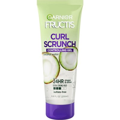 Garnier Fructis Style Curl Scrunch Controlling Gel 6.8 oz (Pack of 2)