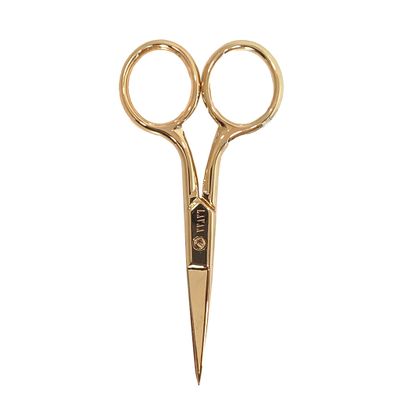COSMETIC SCISSORS by Lavaa Beauty | Gold Stainless Stell Ultra-Fine Blades for Precise & Delicate use