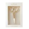 COSMETIC SCISSORS by Lavaa Beauty | Gold Stainless Stell Ultra-Fine Blades for Precise & Delicate use view 2