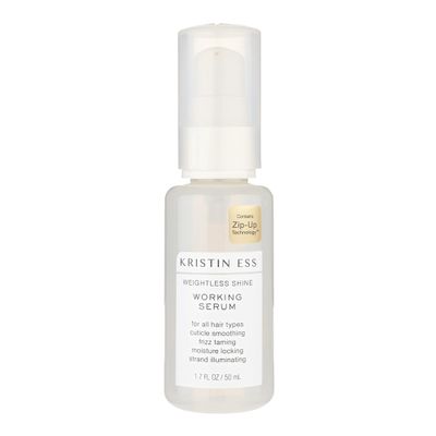 Kristin Ess Hair Weightless Shine Working Hair Serum for Dry Damaged Hair - Frizz Taming, Anti Breakage, Moisture Locking + Shine Enhancing - Color + Keratin Safe, 1.7 fl. oz.