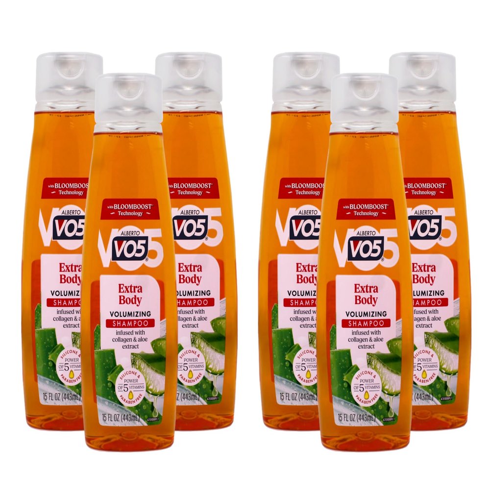 Alberto Vo5 Extra Body Shampoo, 15 Oz. (Pack of 6)