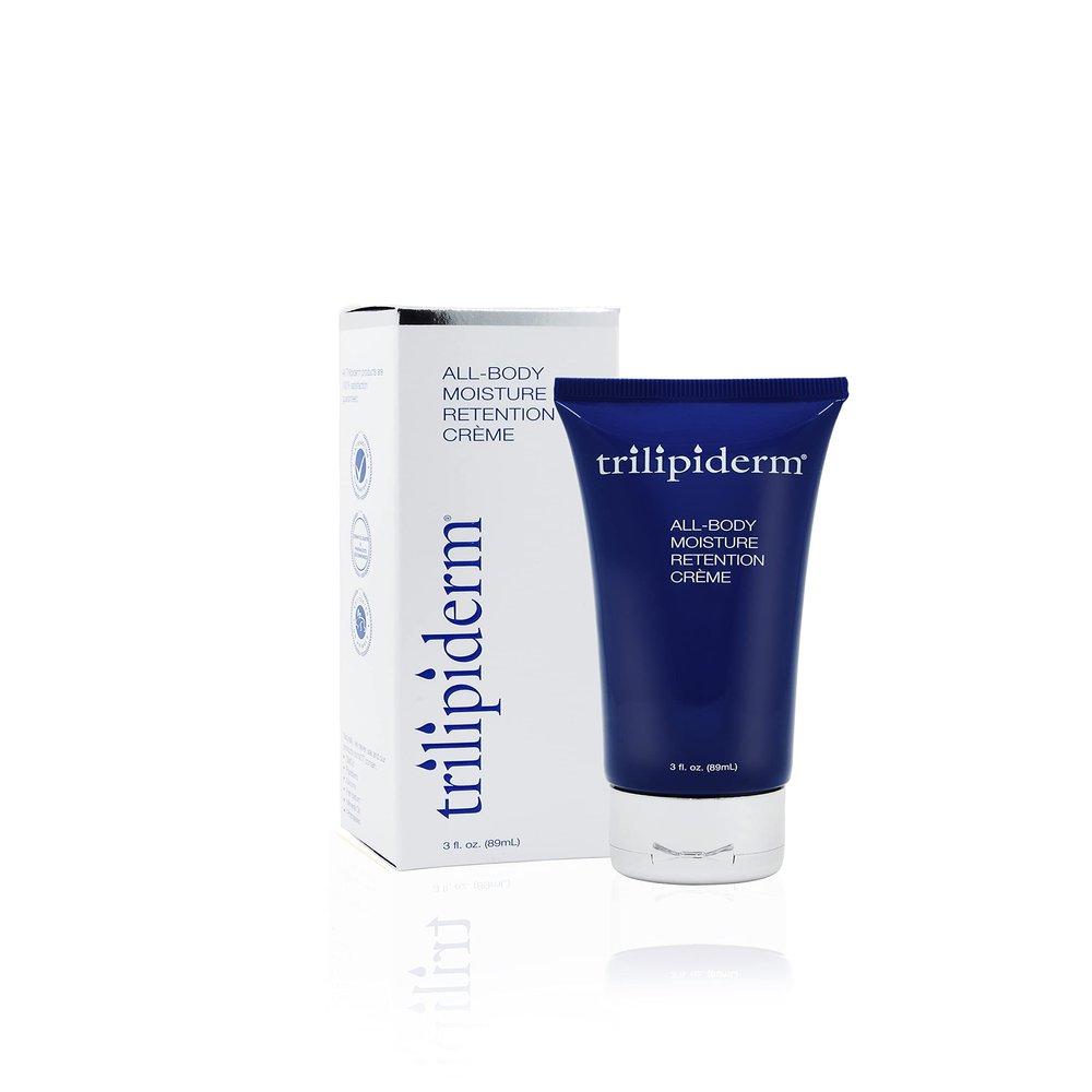 Trilipiderm All-Body Moisture Retention Crme Plant-Based All-Day Lightweight Hydration for Body and Face, Meadowfoam, Lipid Replacement, Travel-Size TSA-Approved 3 Ounce Tube