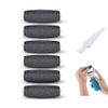 6 Extra Coarse Replacement Roller Refill Heads for Amope Pedi Perfect Electronic Foot File with Diamond Crystals view 1