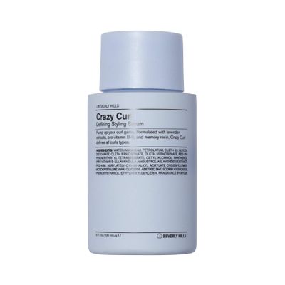 J Beverly Hills Blue Crazy Curl Defining Styling Serum with Vitamin B5 for Defined Curls, 8 Oz