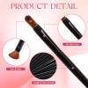 50 Pieces Lip Brushes, Pro Multifunctional Makeup Brush, Lipstick Gloss Wands Applicator Cosmetic Tool Kits, Black view 3