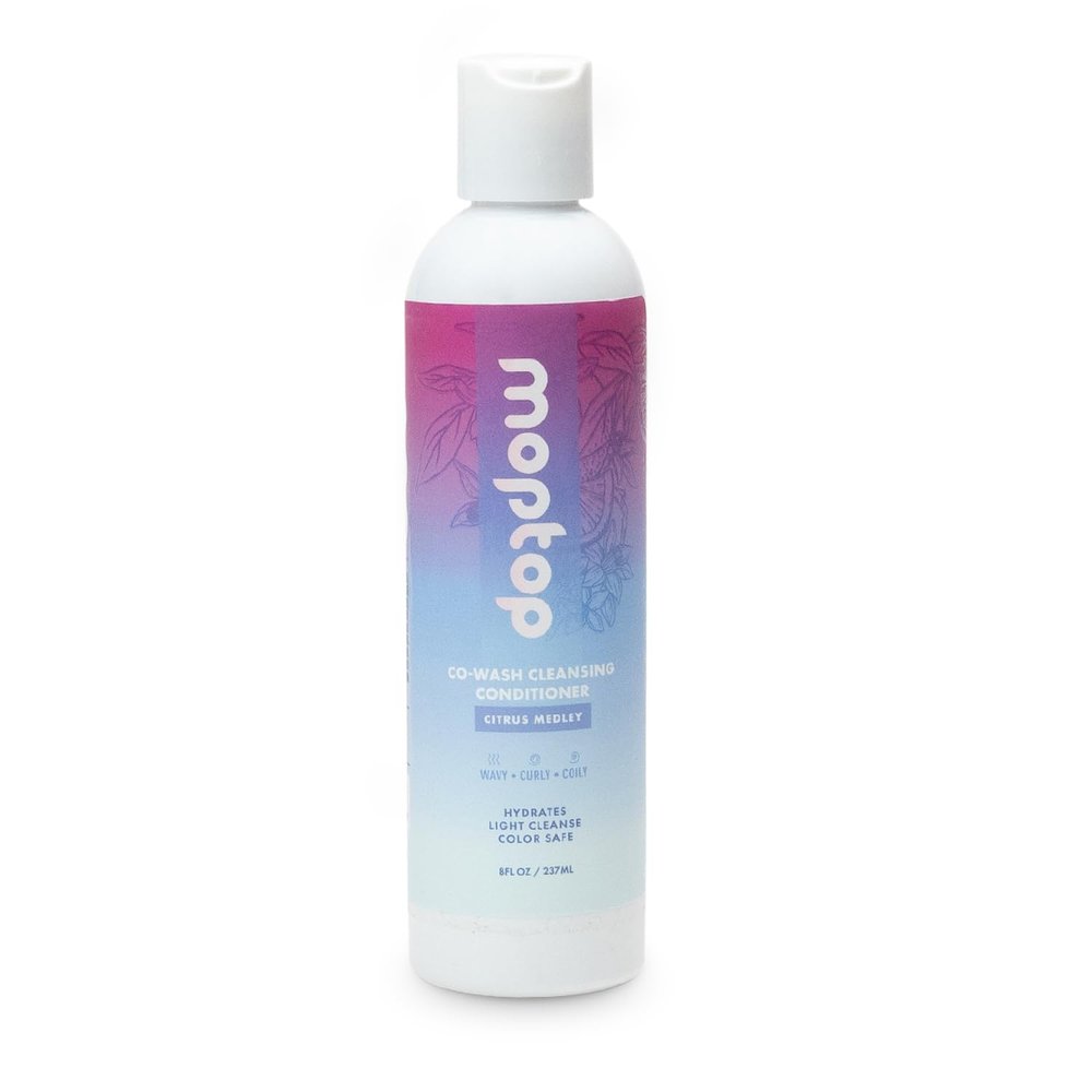 MopTop Cowash Cleansing Conditioner Curly Hair Conditioner to Restore Moisture, Reduce Frizz & Boost Manageability, Sulfate & Paraben Free Hair Care for All Hair Textures (Citrus Medley, 8oz)