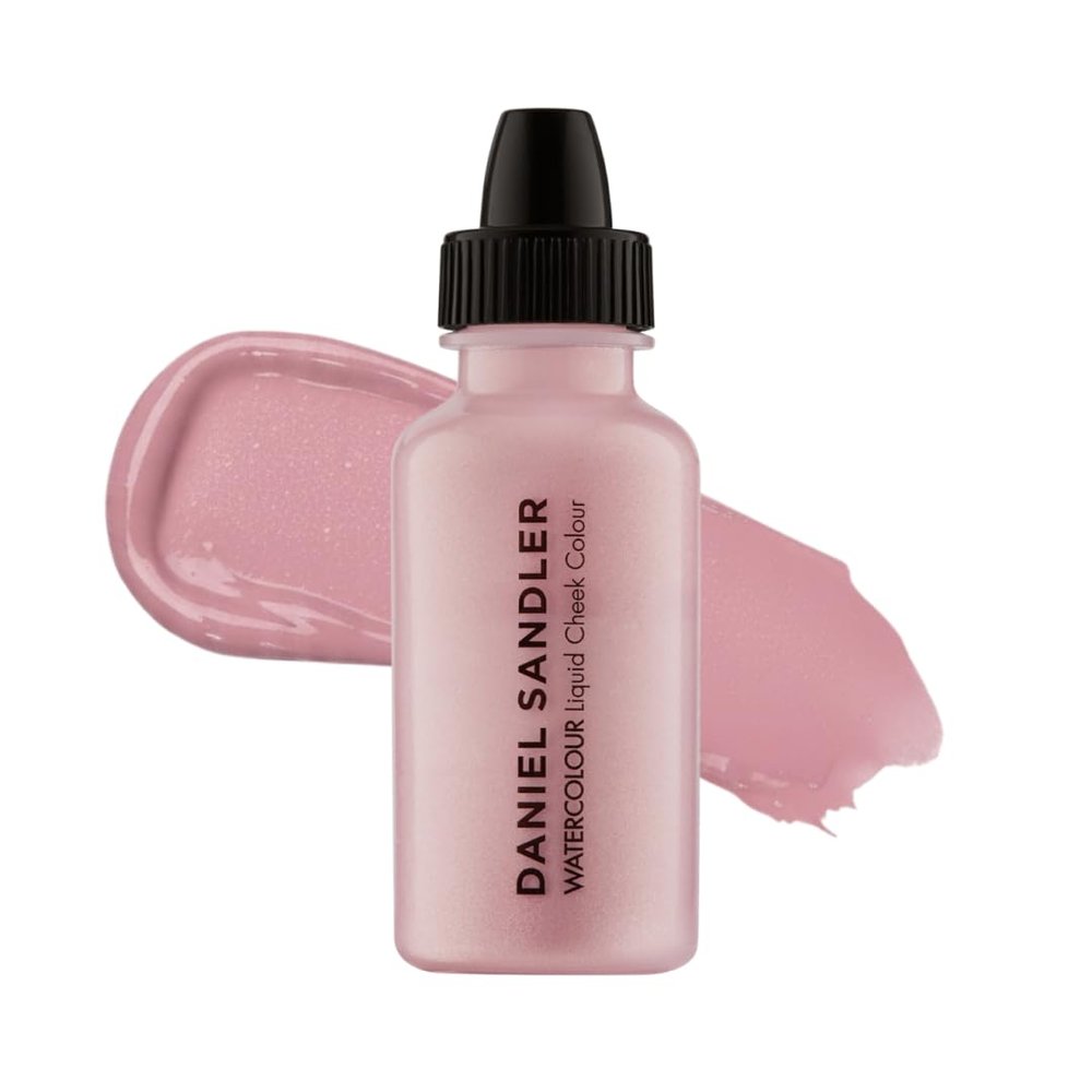 Daniel Sandler WATERCOLOUR LIQUID ILLUMINATOR 'ICING' 15ml  Liquid Shimmer Makeup, Highlighter  Oil-Free, Lightweight, Buildable & Long-Lasting for Cheeks, Lips