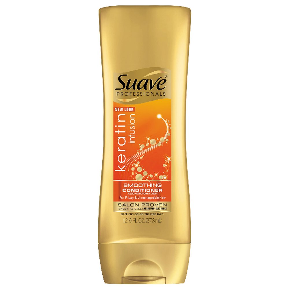 Suave Professionals Smoothing Conditioner, Keratin Infusion, 12.6 Fl Oz (Pack of 2)