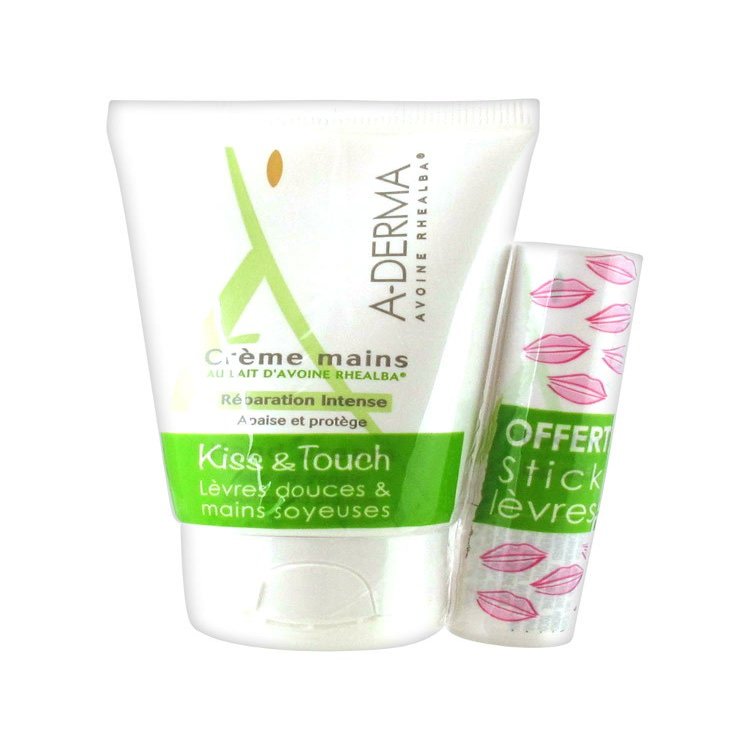A-Derma Crme Mains Rparation Intense 50ml + Stick  Lvres