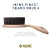 Kent BRD5 Men's Beard and Mustache Brush - Hand-Mixed Horsehair and Nylon Blend for Flawless Shaping and Grooming, Ergonomic Pistol-Like Grip Wood Handle, Dry or Wet Beard, Distributes Oils/Balms view 3