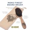 Kent BRD5 Men's Beard and Mustache Brush - Hand-Mixed Horsehair and Nylon Blend for Flawless Shaping and Grooming, Ergonomic Pistol-Like Grip Wood Handle, Dry or Wet Beard, Distributes Oils/Balms view 4
